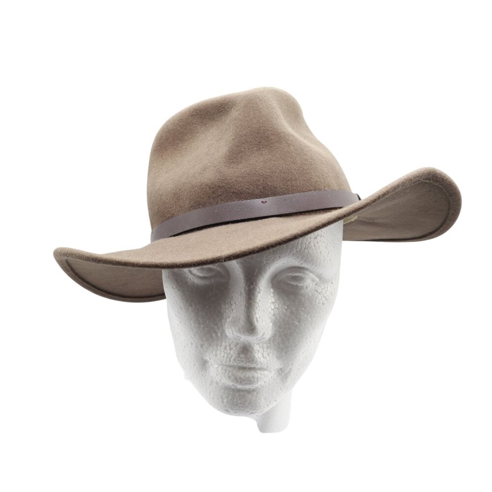 Wool Wide Brim Fedora Hat Mens S Brown Stylish Hippie Bohemian Retro Winter Boho